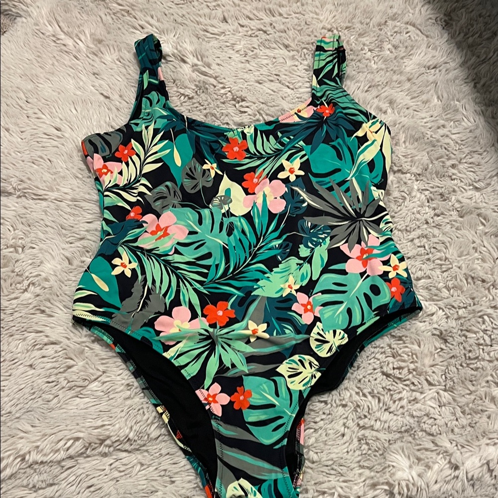 PINK Victoria's Secret Tropical Floral One Piece